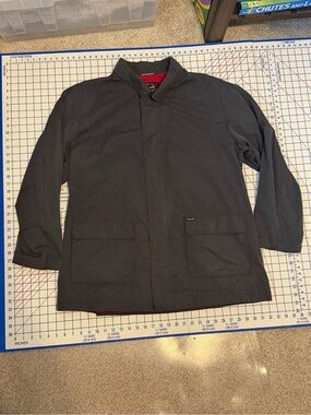 Vintage Albert Goldberg Façonnable Men's Navy Lightweight Shirt Jacket